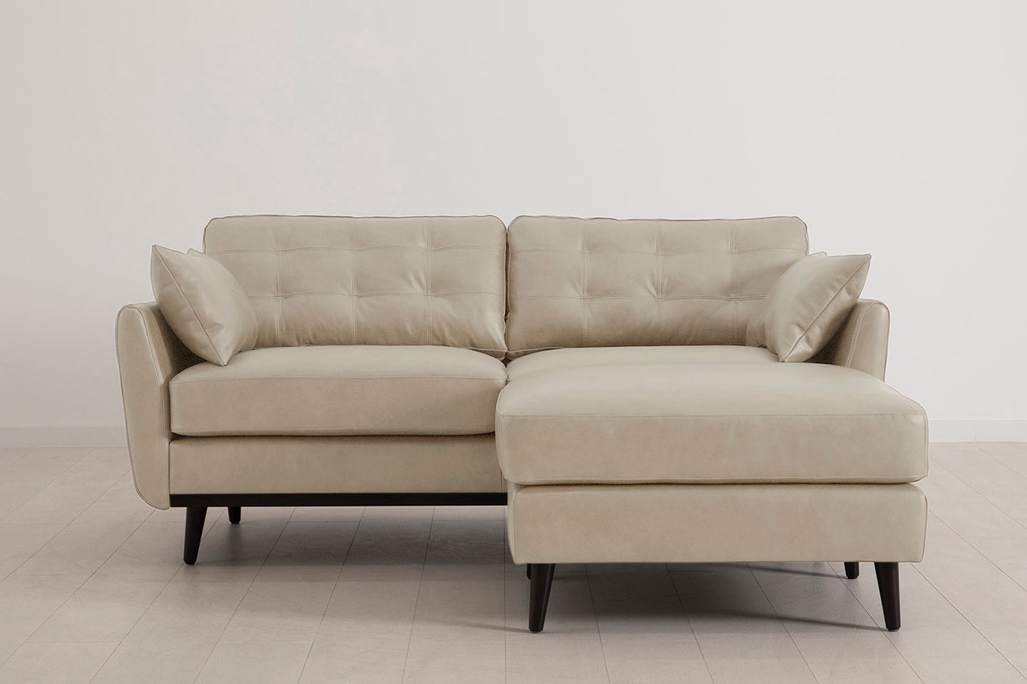 Model 10 Zweisitzer Sofa mit Hocker, Oyster