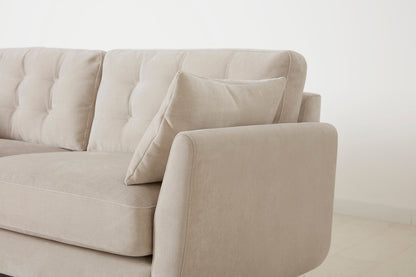 Model 10 Zweisitzer Sofa mit Hocker, Kreideweiß