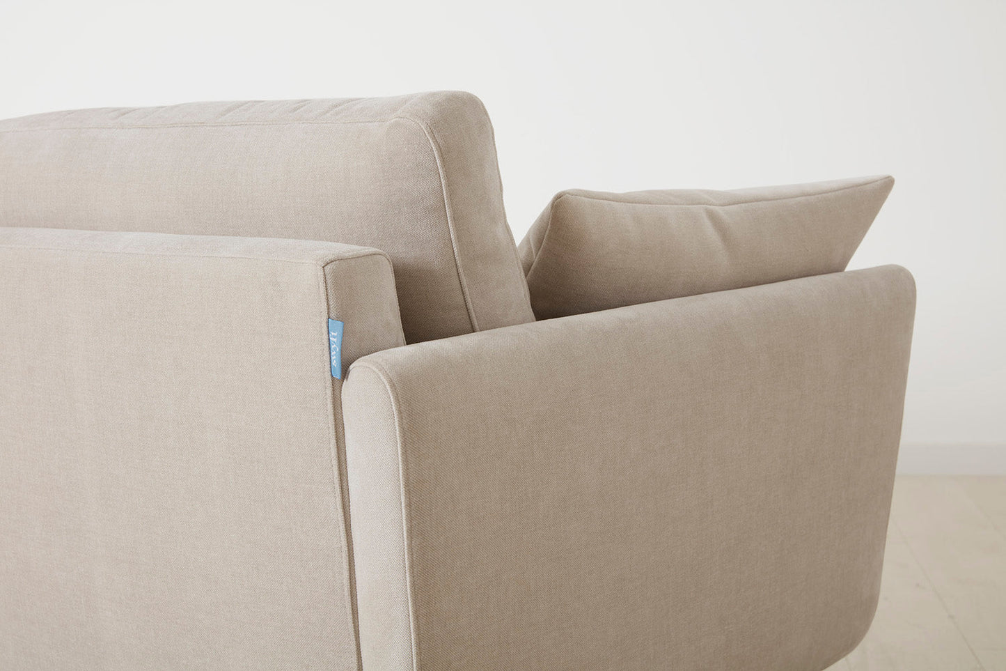 Model 10 Zweisitzer Sofa mit Hocker, Kreideweiß