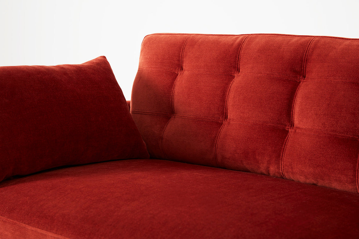 Model 10 2-Seater Sofa with Ottoman, Harissa