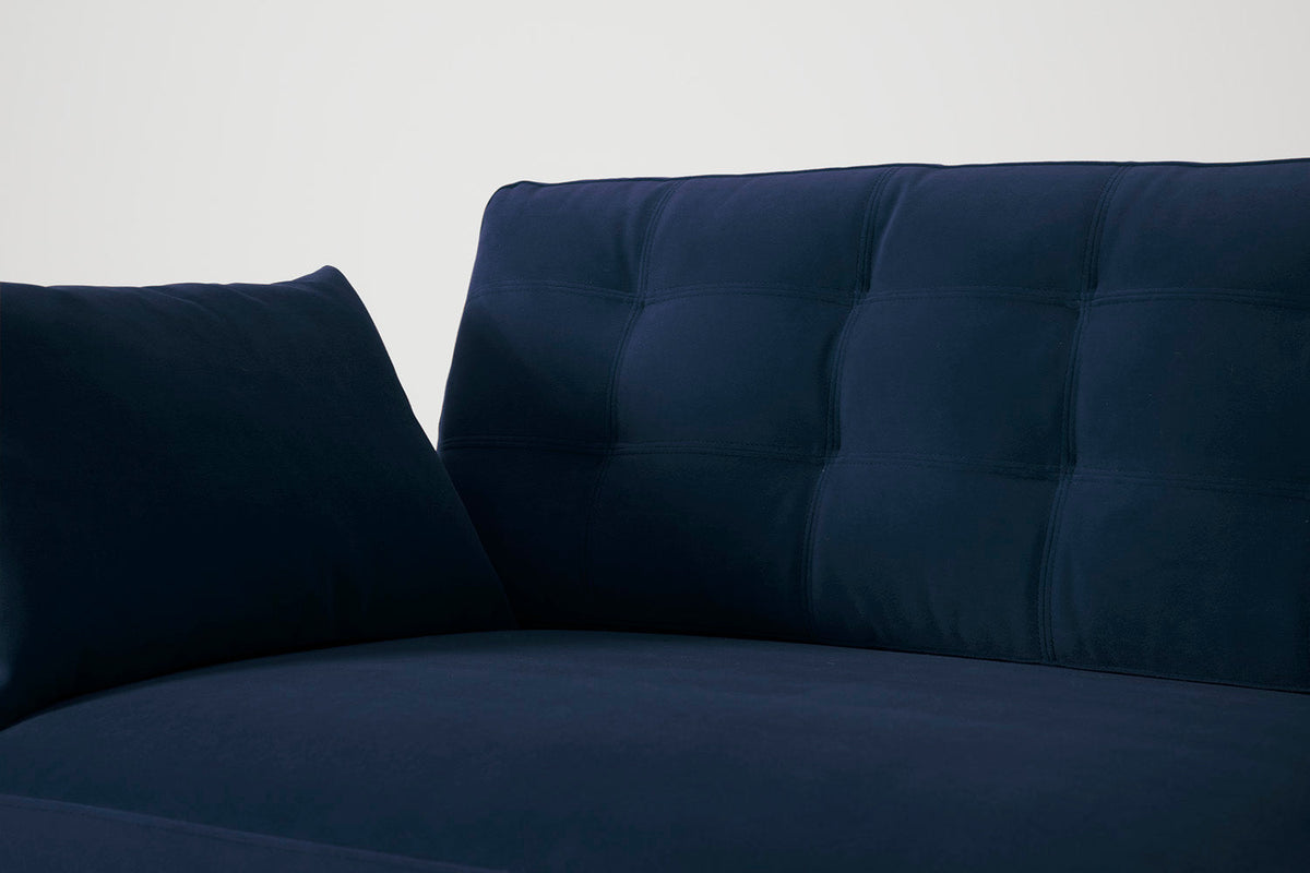 Model 10 2-Seater Sofa with Ottoman, Indigo