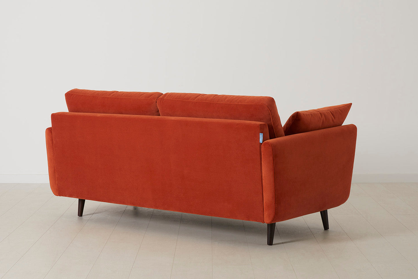 Model 10 Zweisitzer Sofa mit Hocker, Paprikarot
