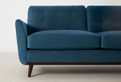 Model 10 2-Seater Sofa with Ottoman, Teal