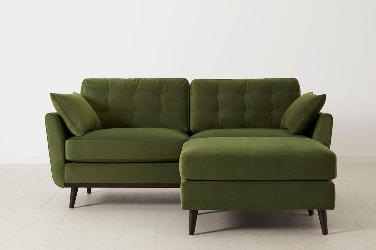 2-Seater Sofa in green velvet