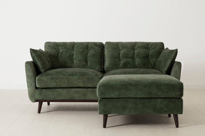 Model 10 Zweisitzer Sofa mit Hocker, Tannengrün