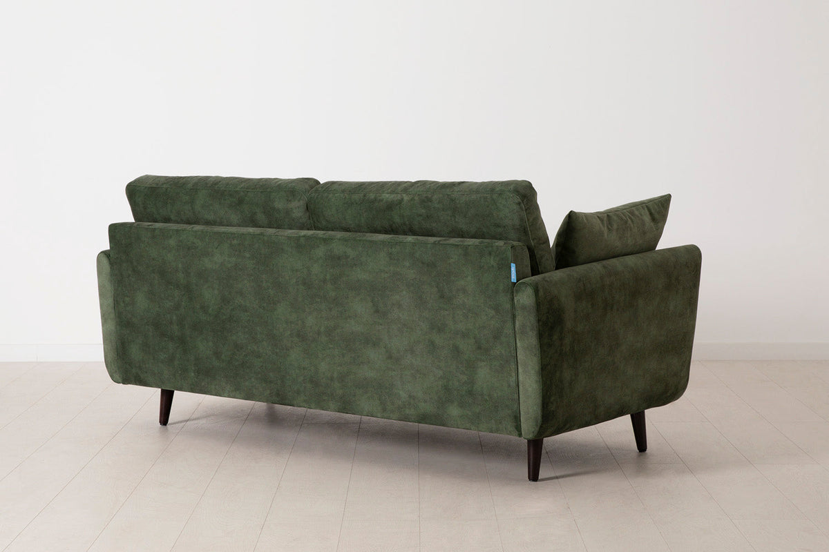 Model 10 Zweisitzer Sofa mit Hocker, Tannengrün