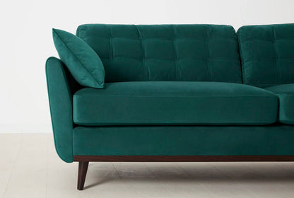 Dreisitzer-Sofa Model 10, Eisvogelblau