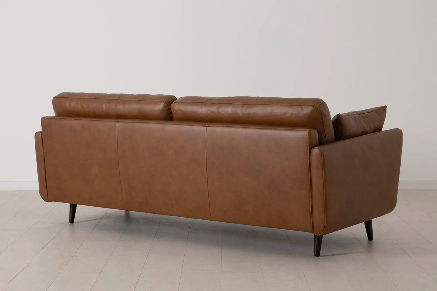 Model 10 Dreisizter Sofa mit Hocker, Ahornbraun