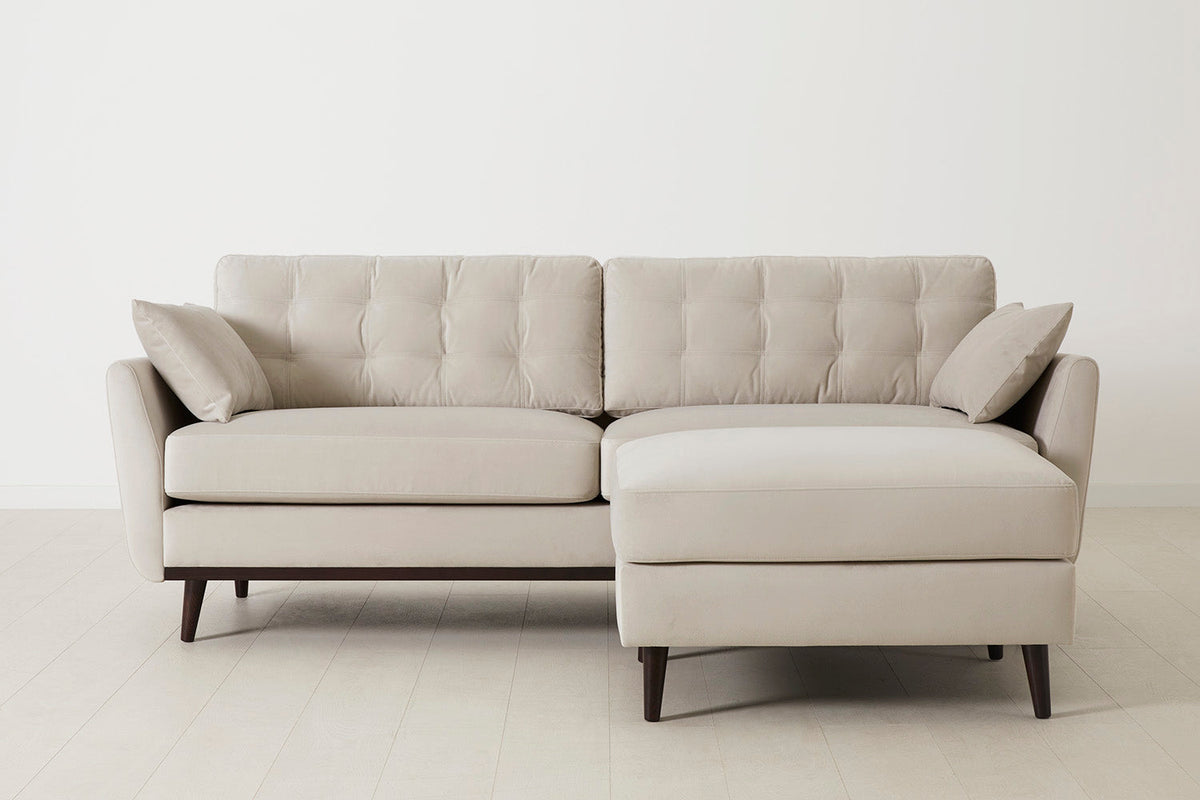 3-Seater Sofa in cream velvet