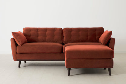 Model 10 3-Seater Sofa with Ottoman, Brick