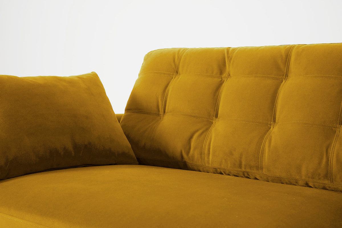 Model 10 3-Seater Sofa with Ottoman, Mustard