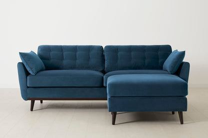 3-Seater Sofa in blue velvet