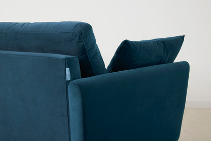 Model 10 3-Seater Sofa with Ottoman, Teal