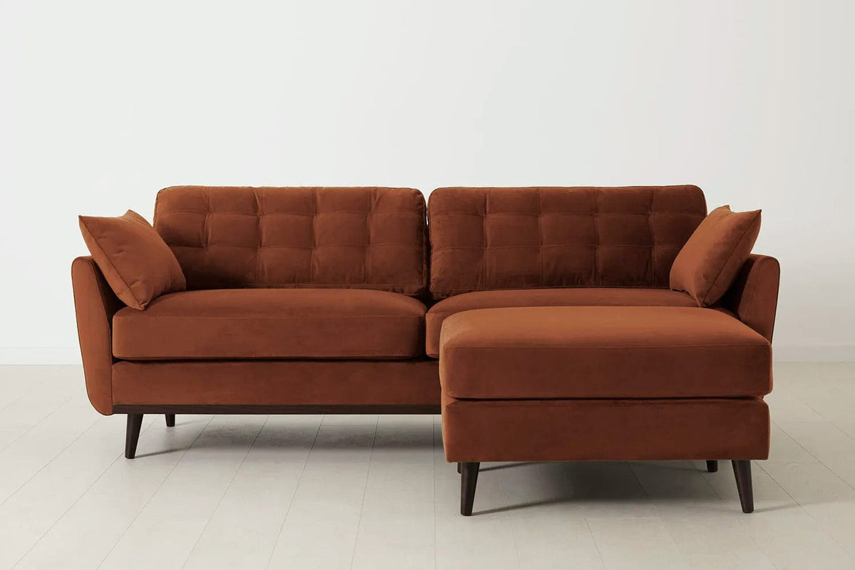 Model 10 3-Seater Sofa with Ottoman, Umber