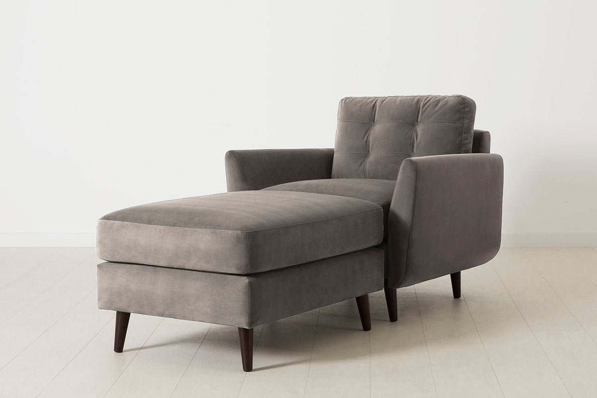 Chaiselongue Model 10, Elefantengrau