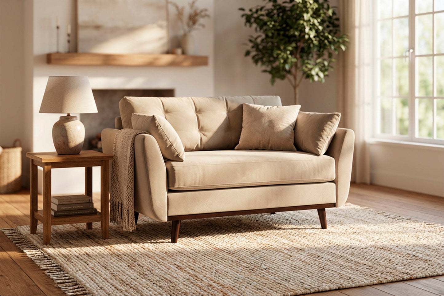 Model 10 Loveseat, Bone