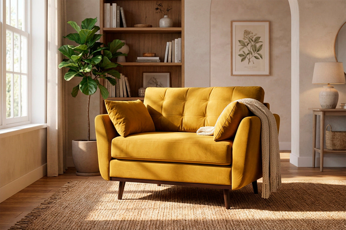 Model 10 Loveseat, Senfgelb