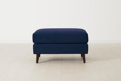 Polsterhocker Model 10, Indigoblau