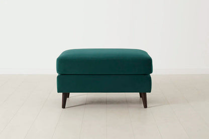Polsterhocker Model 10, Eisvogelblau