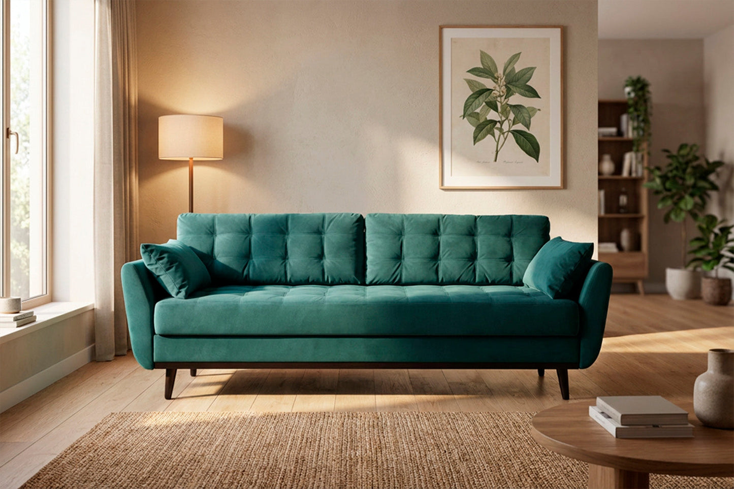 Model 10 Schlafsofa, Eisvogelblau
