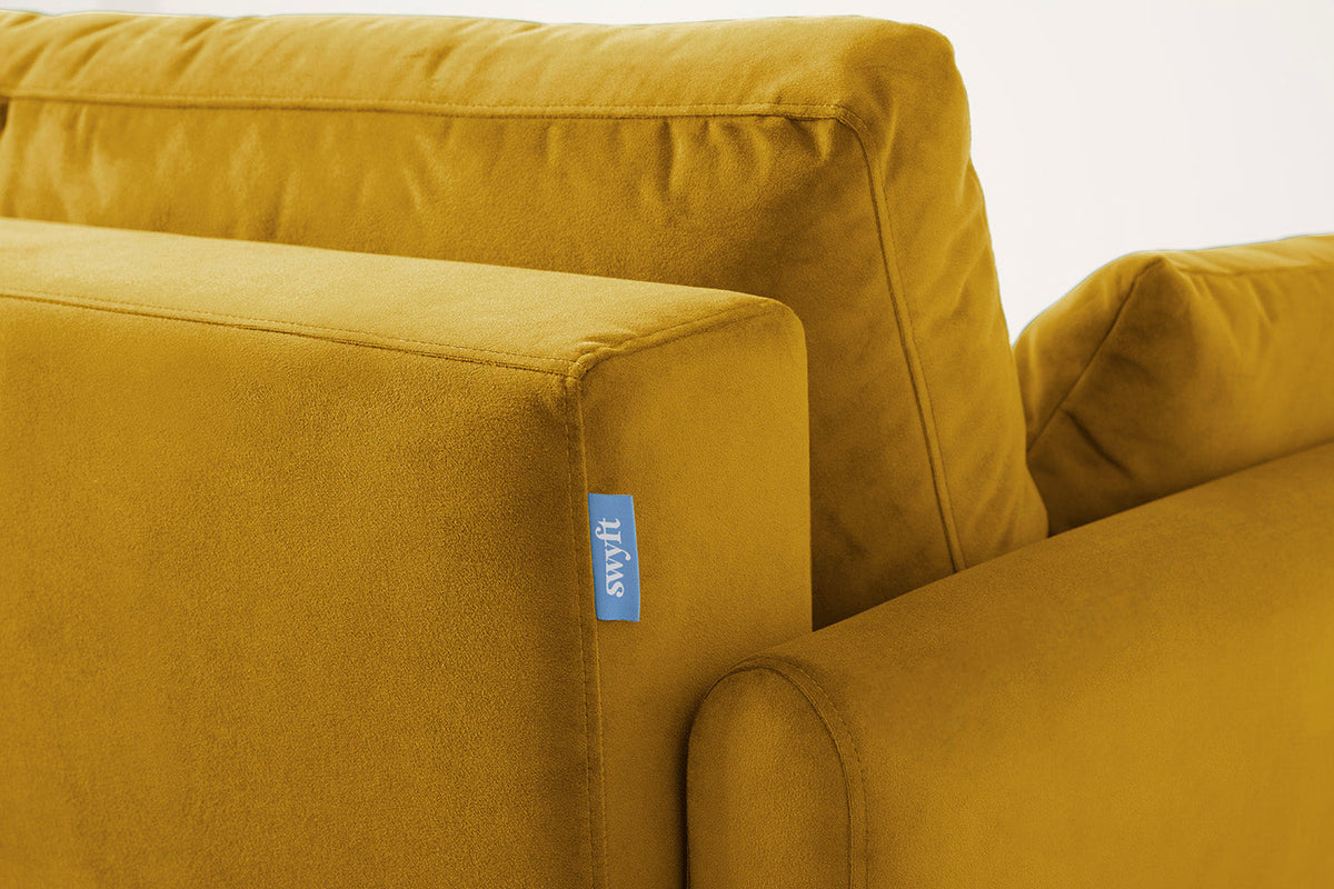 Model 10 Schlafsofa, Senfgelb