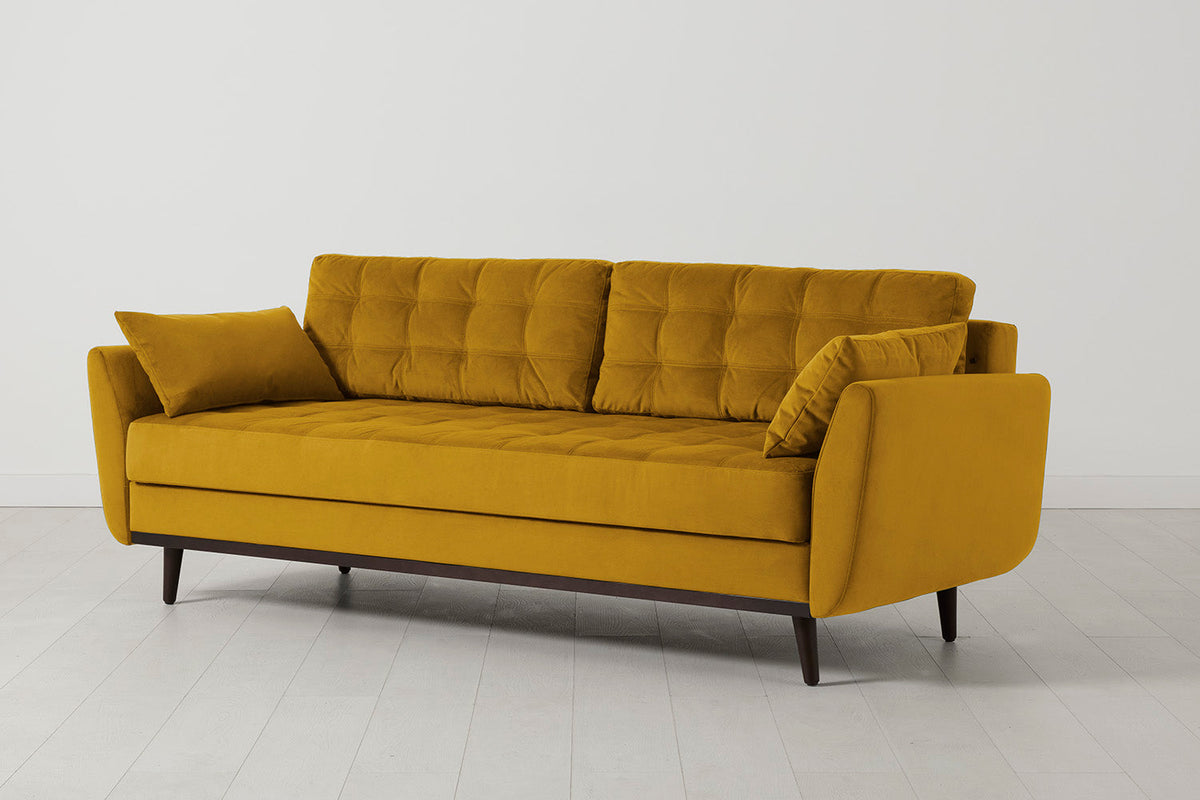 Model 10 Schlafsofa, Senfgelb