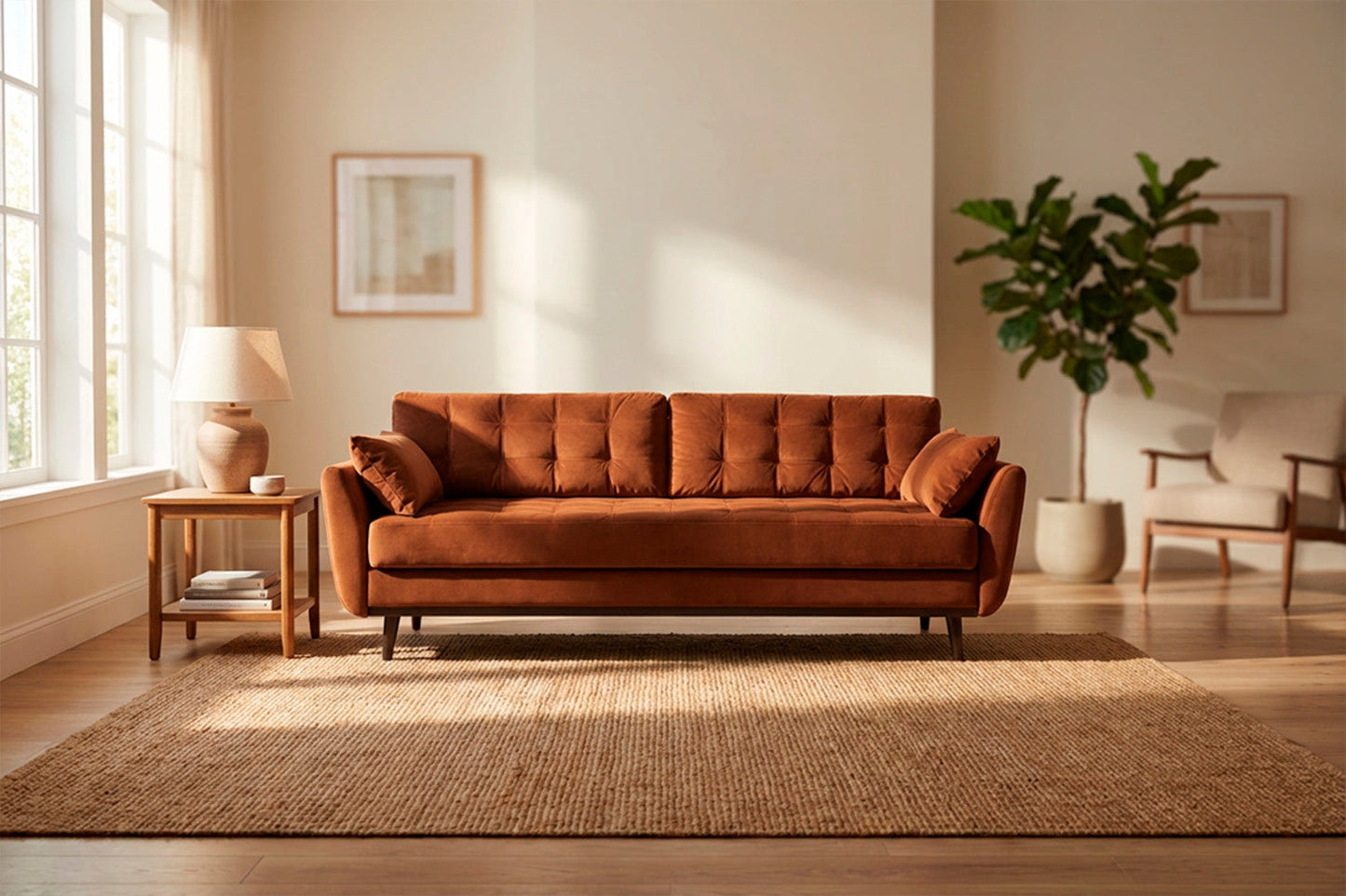Model 10 Schlafsofa, Umbrabraun