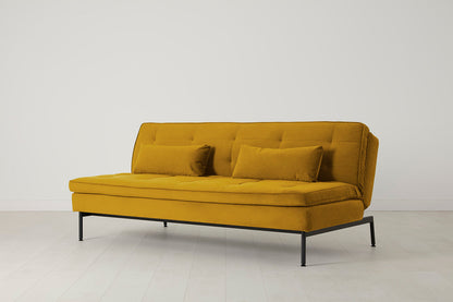 Model 11 Sofa Bed 3 Seater, Mustard