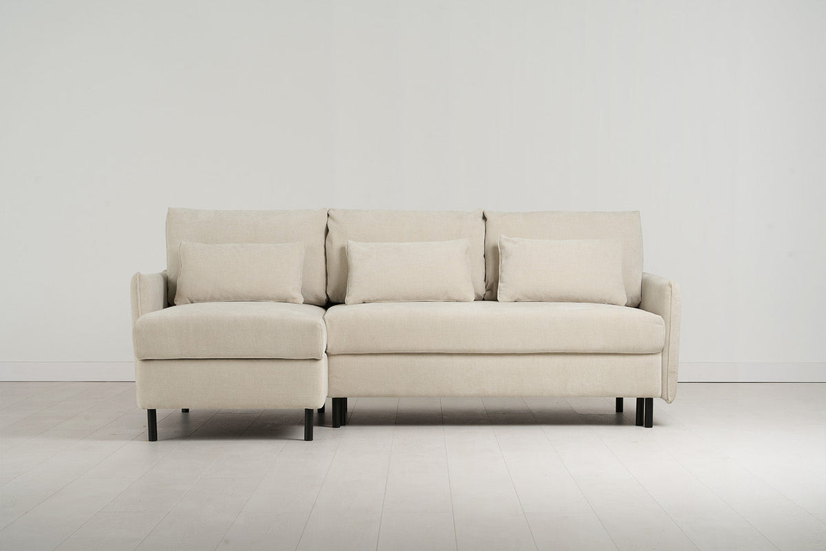 Dreisitzer-Sofa Model 12 mit Chaiselongue links
