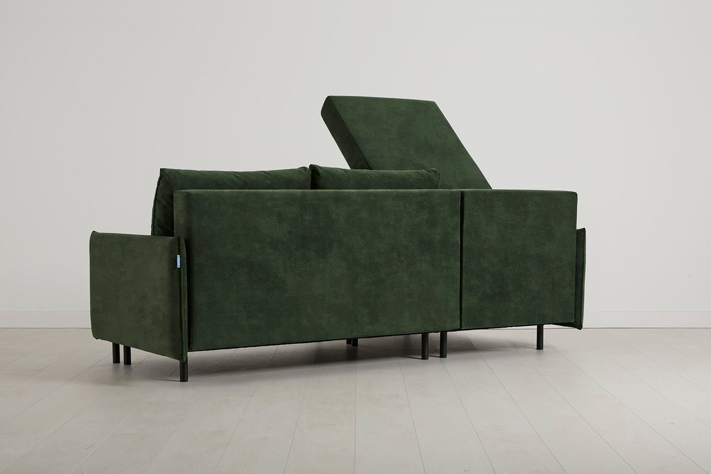 Model 12 Sofa Bed with Storage 3 Seater Left Chaise, Conifer