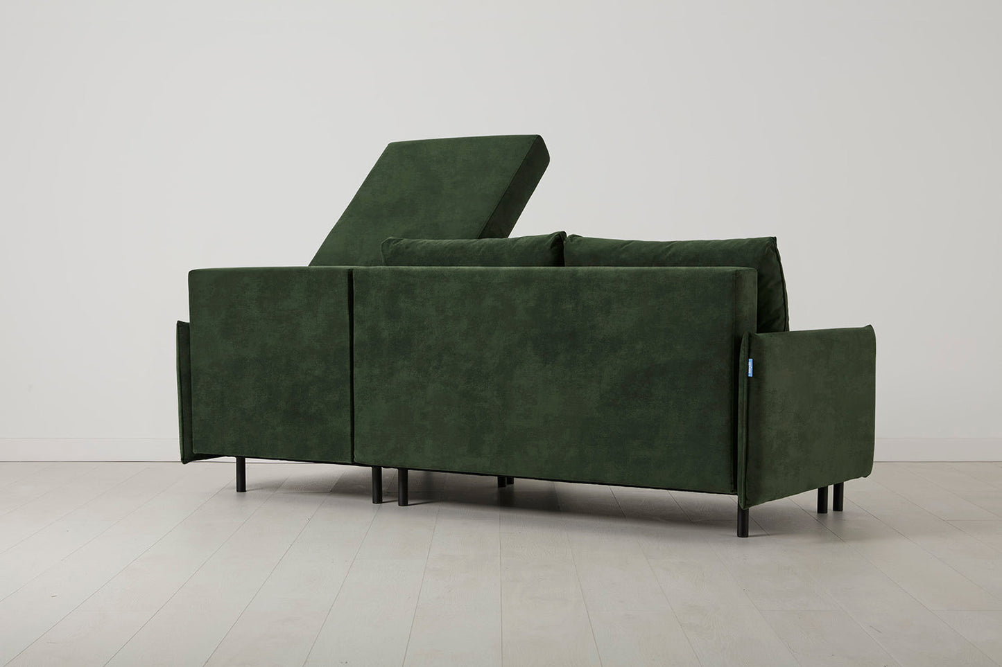 Model 12 Sofa Bed with Storage 3 Seater Right Chaise, Conifer