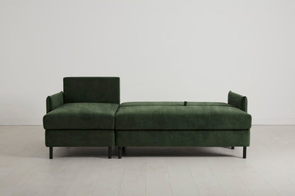 Model 12 Sofa Bed with Storage 3 Seater Left Chaise, Conifer