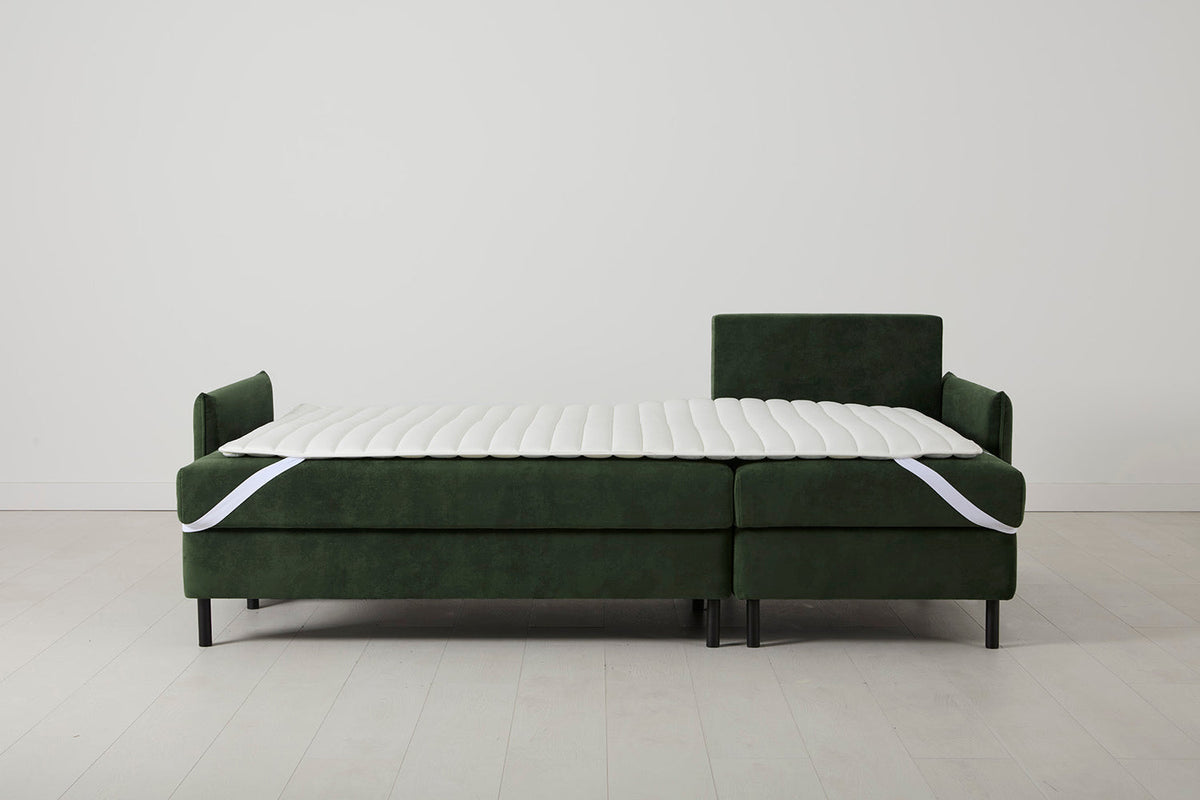 Model 12 Sofa Bed with Storage 3 Seater Right Chaise, Conifer