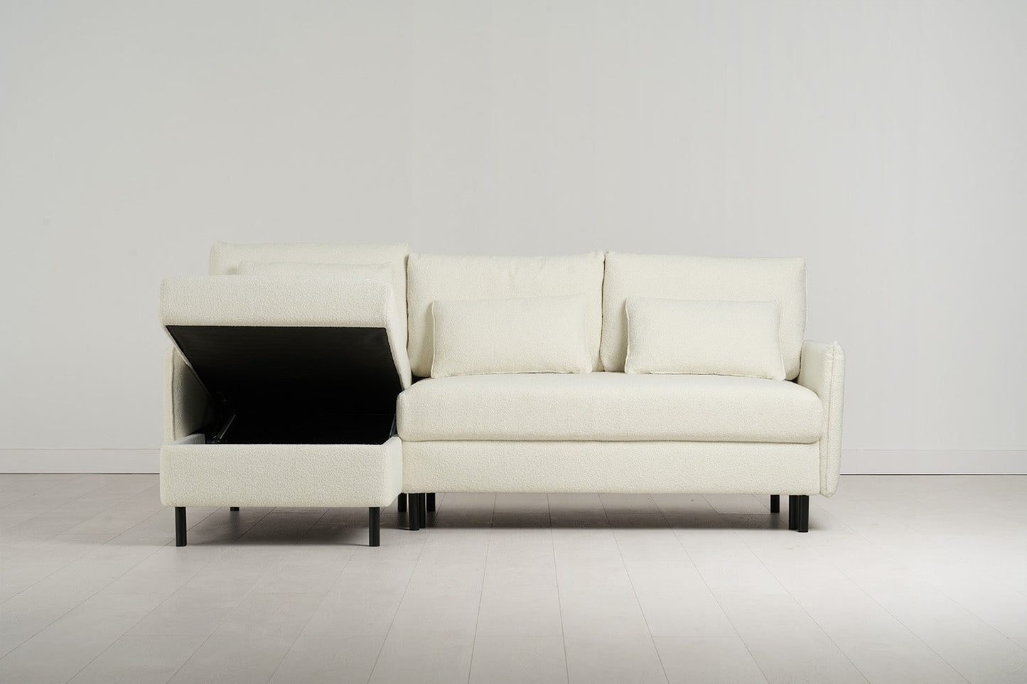 Dreisitzer-Sofa Model 12 mit Chaiselongue links