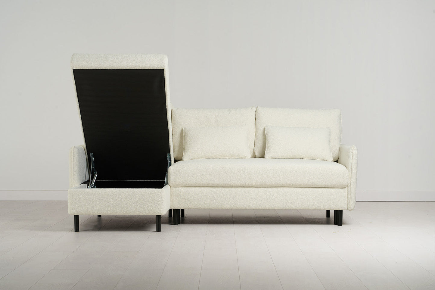 Dreisitzer-Sofa Model 12 mit Chaiselongue links