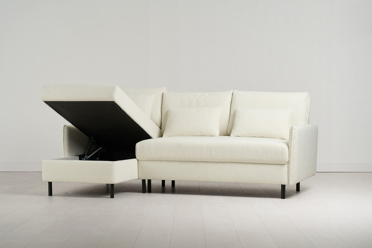 Dreisitzer-Sofa Model 12 mit Chaiselongue links