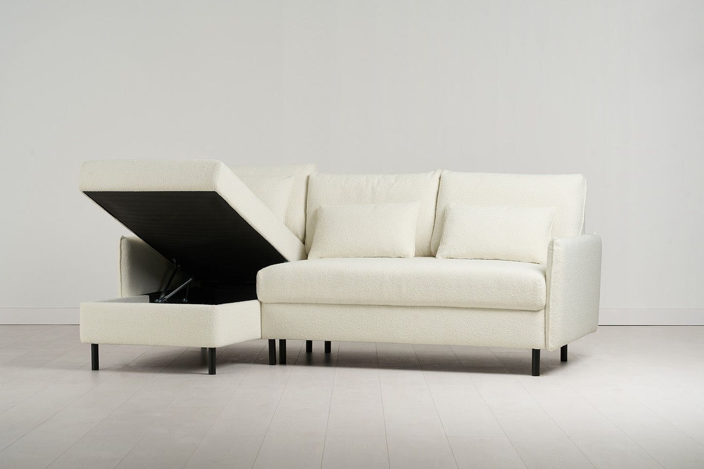 Dreisitzer-Sofa Model 12 mit Chaiselongue links