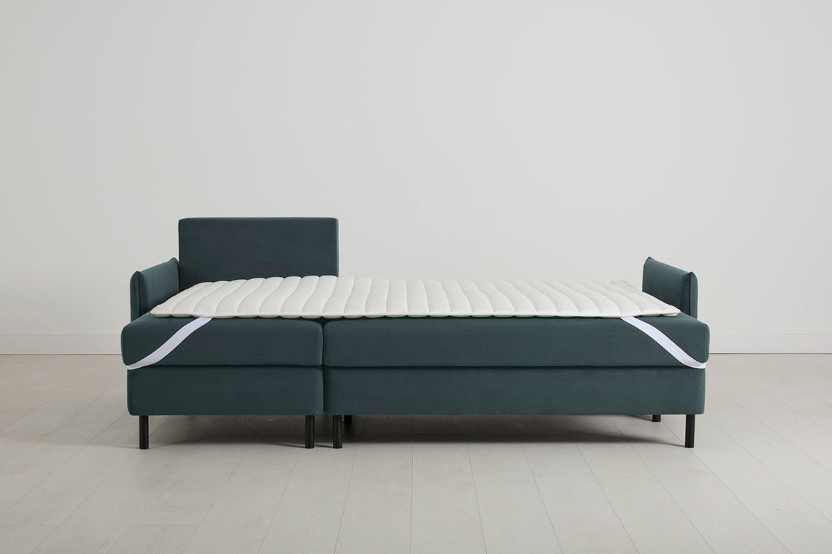 Model 12 Dreisitzer-Sofa mit Chaiselongue links