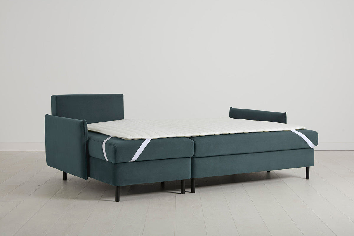 Model 12 Dreisitzer-Sofa mit Chaiselongue links