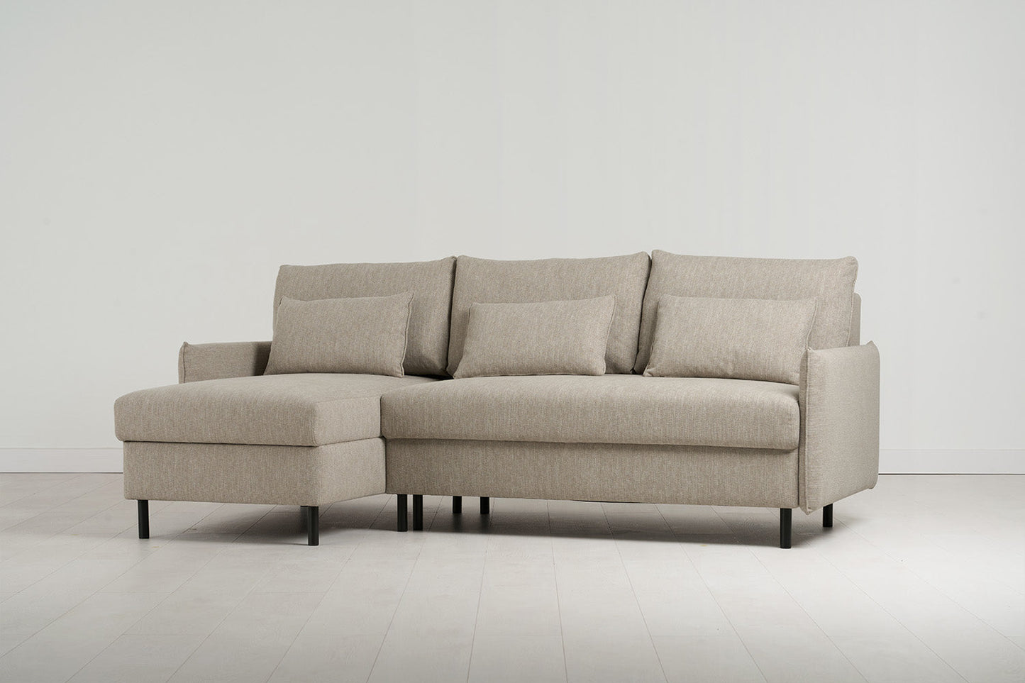 Dreisitzer-Sofa Model 12 mit Chaiselongue links