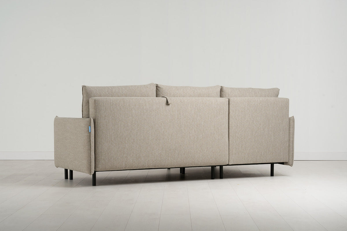 Dreisitzer-Sofa Model 12 mit Chaiselongue links
