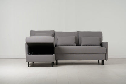 Model 12 Sofa Bed with Storage 3 Seater Left Chaise, Risso