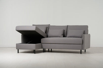 Model 12 Sofa Bed with Storage 3 Seater Left Chaise, Risso