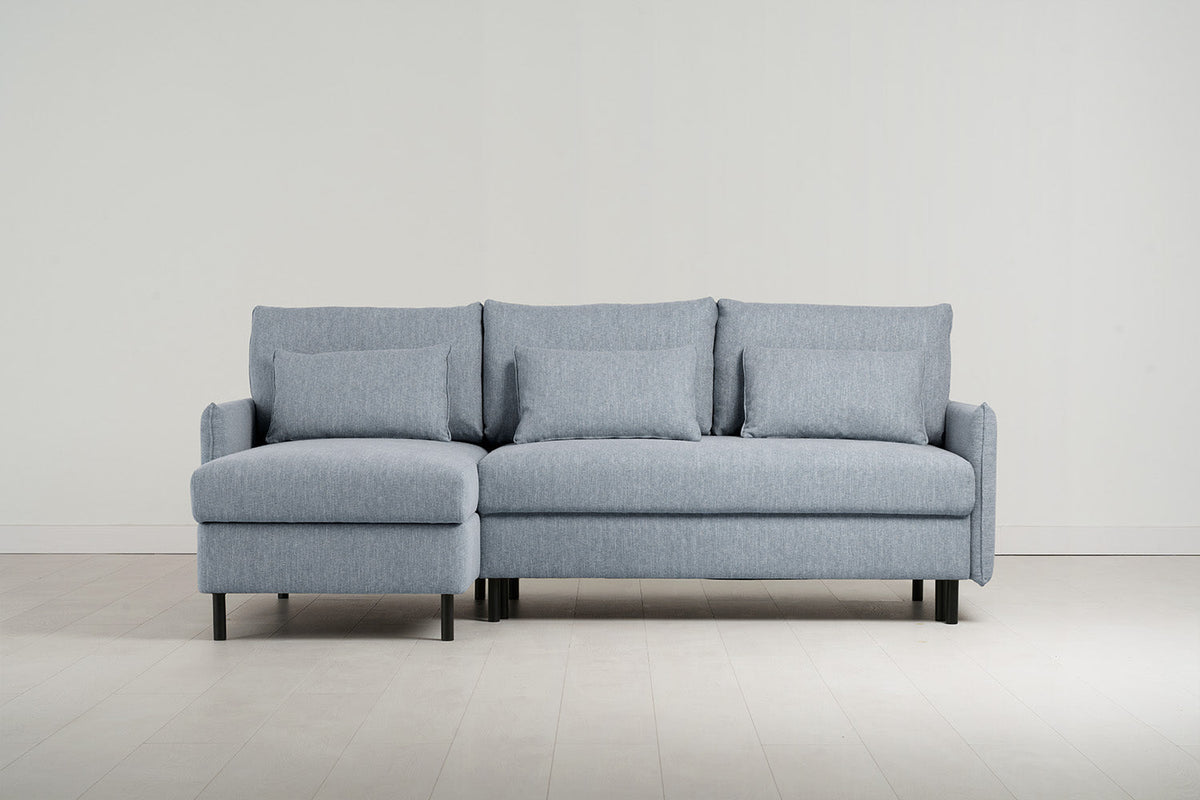 Dreisitzer-Sofa Model 12 mit Chaiselongue links