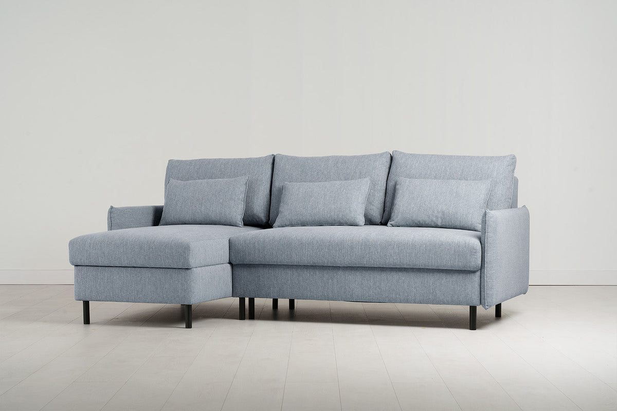 Dreisitzer-Sofa Model 12 mit Chaiselongue links