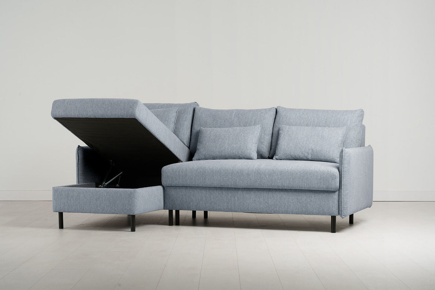 Dreisitzer-Sofa Model 12 mit Chaiselongue links