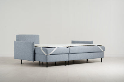 Model 12 Sofa Bed with Storage 3 Seater Left Chaise, Seaglass