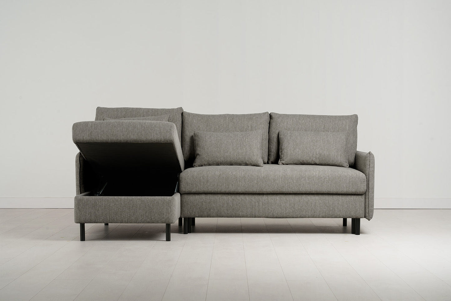 Dreisitzer-Sofa Model 12 mit Chaiselongue links