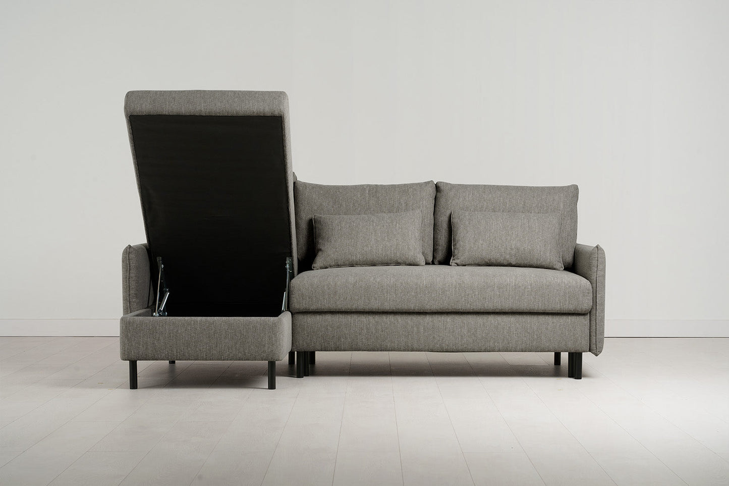 Dreisitzer-Sofa Model 12 mit Chaiselongue links