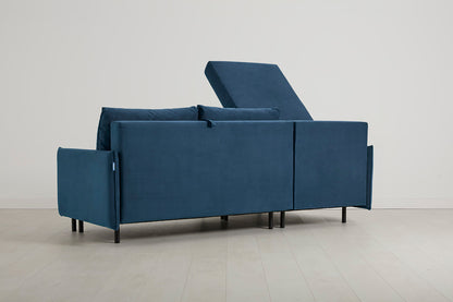 Model 12 Sofa Bed with Storage 3 Seater Left Chaise, Teal